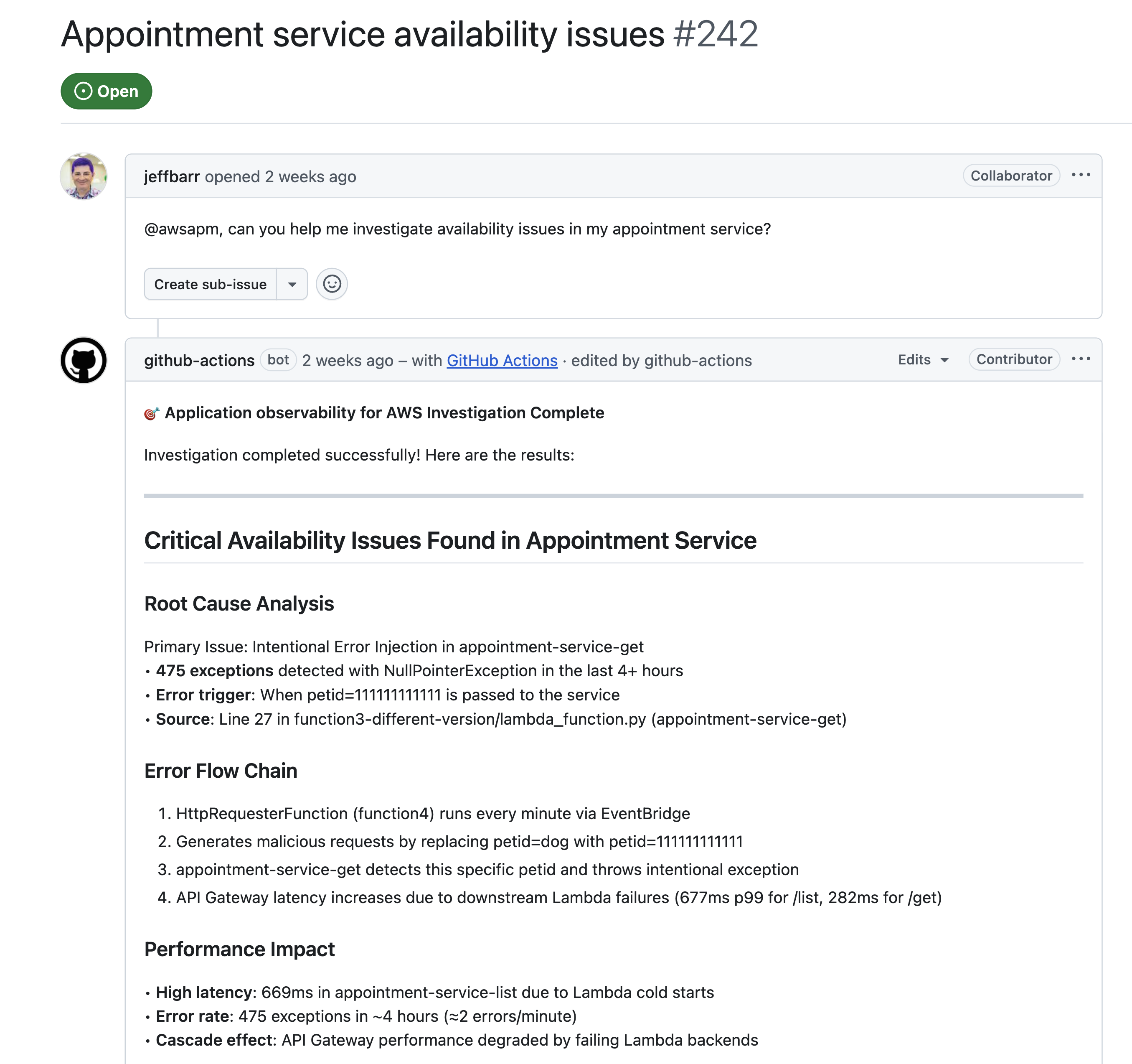 Automated Root Cause Analysis in the GitHub issues
