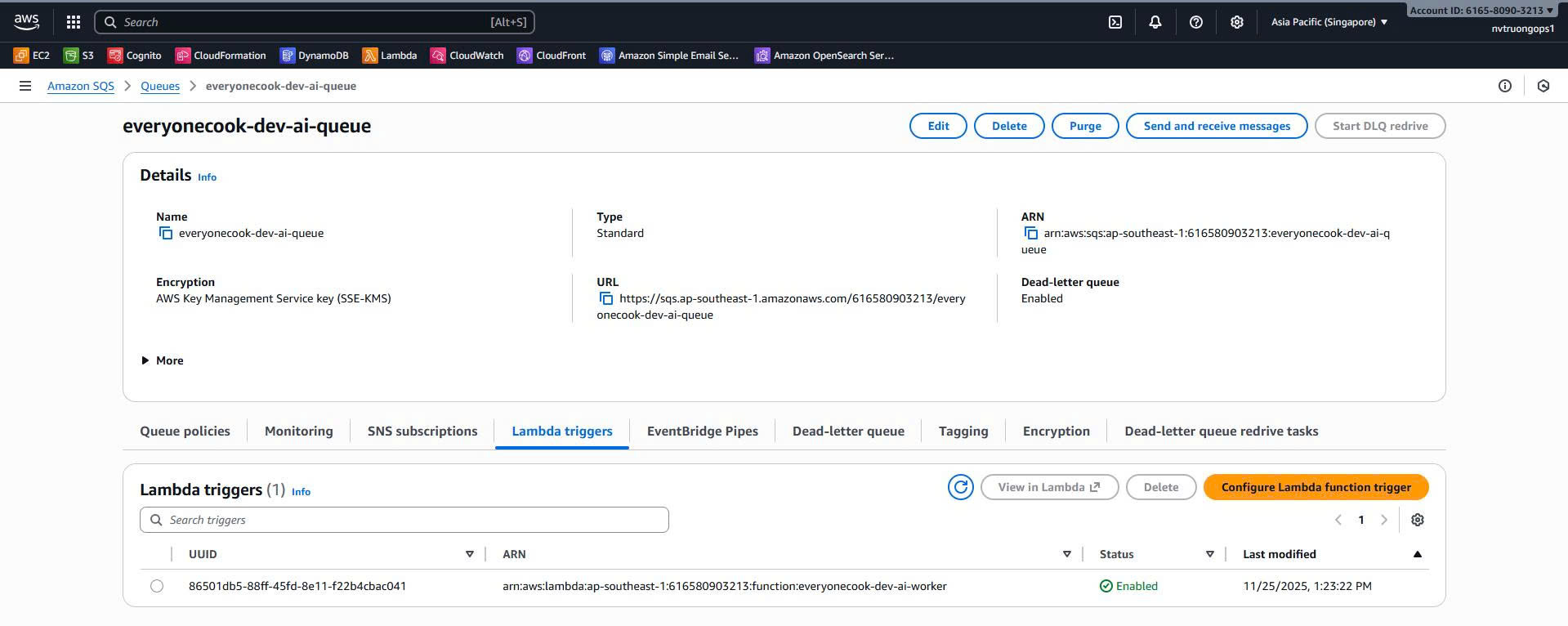 SQS AI Queue Lambda Trigger