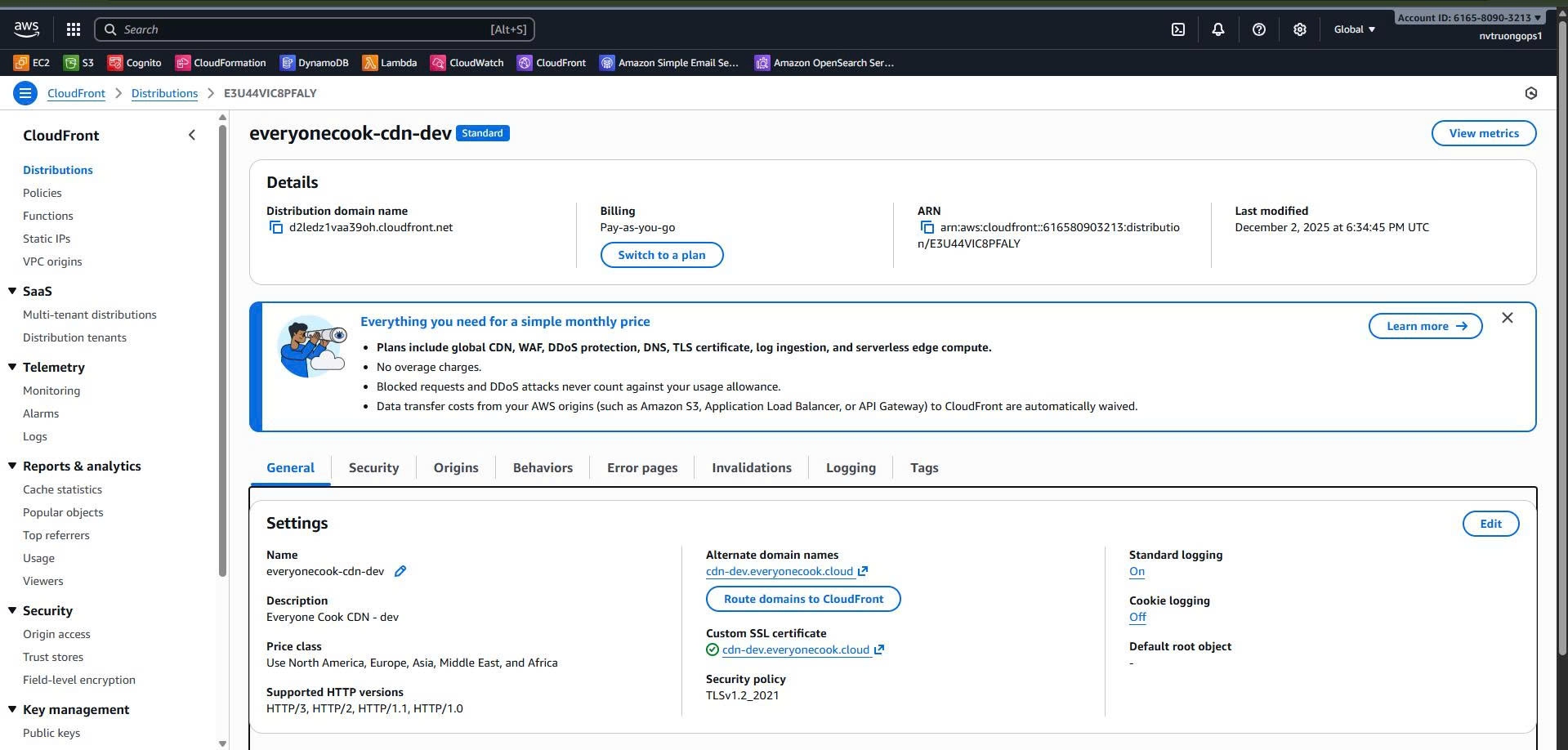 CloudFront ACM Certificate