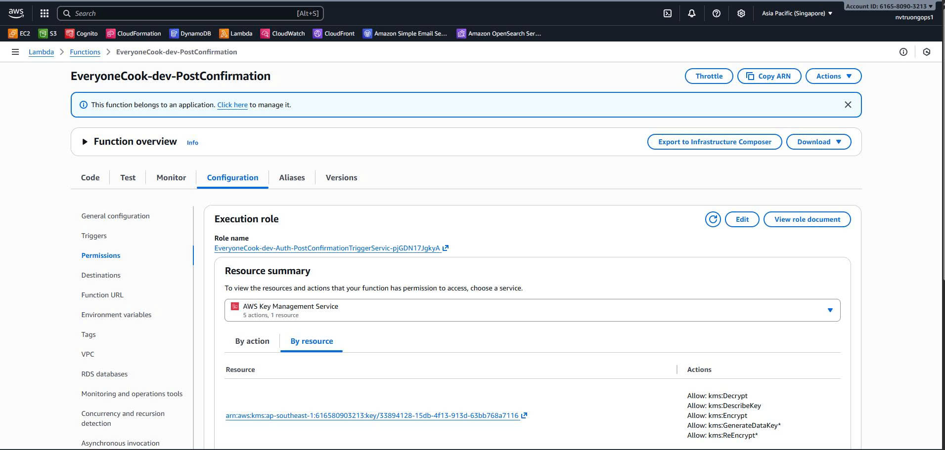 Lambda IAM Permissions